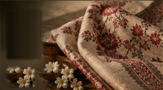 Printed Kalamkari Saree